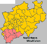 Karte von Nordrhein-Westfalen